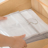 9 Grids Hanging Wardrobe Organizer Collapsible Closet Hanging Shelves