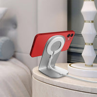 15W Qi Magnetic Wireless Fast Charger with Phone Holder Charging Station Charging Dock Stand