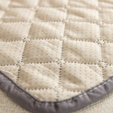 Water Repellent Quilted Mattress Bed Cover Fitted Sheet Dog Furniture Protector Light Grey