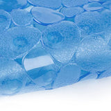 33 x 63cm Non-Slip Bath Mat Shower Mats PVC Bathroom Suction Floor Mat Blue