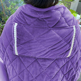 Portable Heated Travel Blanket USB Thermostatic Heating Pad Purple