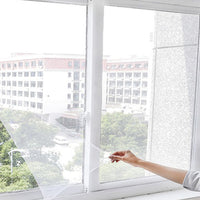 2X or 4X Removable Fly Screens Mosquito Window DIY Self-adhesive Anti-mosquito Hook and Loop Fasteners Screens Net Mesh Bug Fly Net