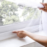 2X or 4X Removable Fly Screens Mosquito Window DIY Self-adhesive Anti-mosquito Hook and Loop Fasteners Screens Net Mesh Bug Fly Net