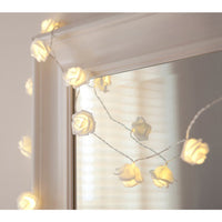 20LED 2M Rose Fairy Lights Battery Powered String Light Home Decor Night Lamp
