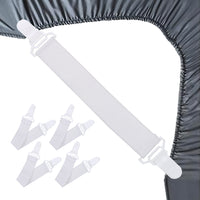 4pcs Bed Sheet Grippers Blankets Clips Sheet Holder Clips Clamps Fastener Quilt Cover Grippers