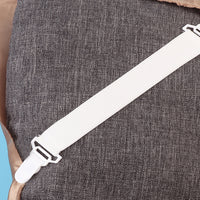4pcs Bed Sheet Grippers Blankets Clips Sheet Holder Clips Clamps Fastener Quilt Cover Grippers