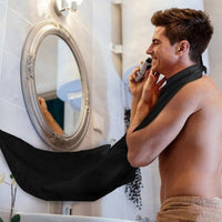 2Pcs Men's Facial Hair Trimming Catcher Whiskers Bib Shaving Apron Cape Cloth