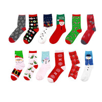 5 Pairs Mixed Patterns Christmas Long Socks