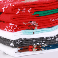 5 Pairs Mixed Patterns Christmas Long Socks