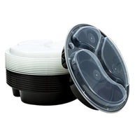 10Pcs or 20Pcs Reusable Food Storage Container Set Three Compartment Food Box