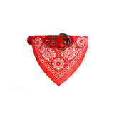 Adjustable Pet Dog Cat Puppy Neck Collar with Scarf Bandana-Red