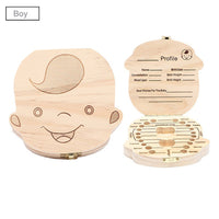 2Pcs Kids and Baby Tooth Keepsake Boxes Boy and Girl