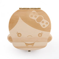 2Pcs Kids and Baby Tooth Keepsake Boxes Boy and Girl