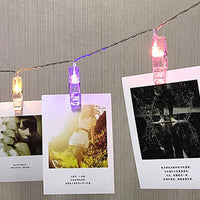 1 or 2-Pack LED Hanging Picture Photo Peg Clip Fairy String Lights Party Decoration