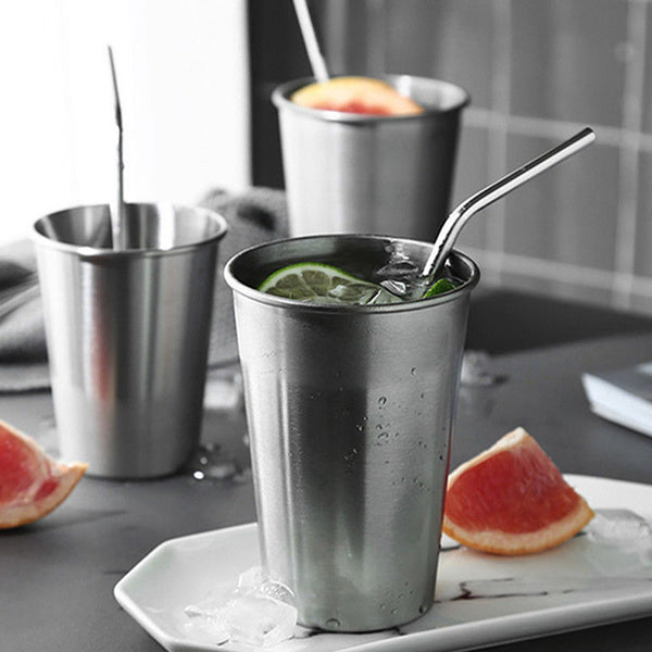 350ml Stainless Steel Drinking Cup Coffee Cup Single-walled Water Cup Reusable Water Mug