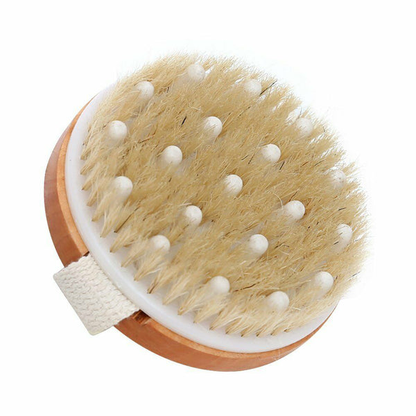 Wooden Bristle Body Brush for Wet or Dry Brushing