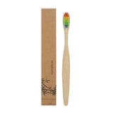 Environmental Toothbrushes Bamboo Oral Care Eco Dental Toothbrush with Rainbow Bristles with Paper Boxes