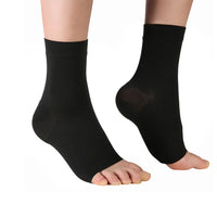 4 Pairs of Unisex Plantar Fasciitis Socks-Black + Nude