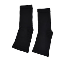 4 Pairs of Unisex Plantar Fasciitis Socks-Black + Nude
