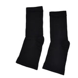 4 Pairs of Unisex Plantar Fasciitis Socks-Black + Nude