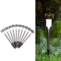 10pcs/Set Solar-Powered Garden Lights Waterproof Outdoor Lights LED Lawn Lights Garden Decoration Landscape Lights