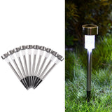 10pcs/Set Solar-Powered Garden Lights Waterproof Outdoor Lights LED Lawn Lights Garden Decoration Landscape Lights