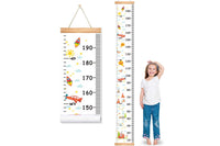 Growth Chart for Kids Boys Girls Baby Canvas Height Chart Removable Hanging Wall Ruler Room Decor
