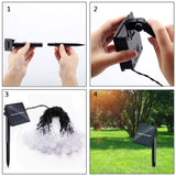 10m 100LED Water Drop Solar String Light Indoor and Outdoor Garden Decoration Light Bubbles String Light LED Fairy Lights