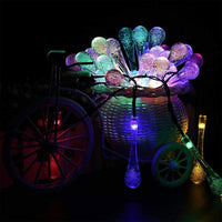 10m 100LED Water Drop Solar String Light Indoor and Outdoor Garden Decoration Light Bubbles String Light LED Fairy Lights