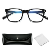 Blue Light Blocking Eyeglasses Anti Eyestrain-Black
