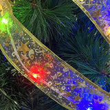 5 Meters Gold LED Ribbon Hanging Light Strip Christmas Decor-Multicolor Light