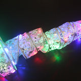 5 Meters Silver LED Ribbon Hanging Light Strip Christmas Decor-Multicolor Light