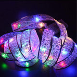 5 Meters Silver LED Ribbon Hanging Light Strip Christmas Decor-Multicolor Light