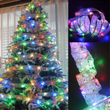 5 Meters Silver LED Ribbon Hanging Light Strip Christmas Decor-Multicolor Light