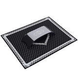 Nail Art Hand Cushion and Manicure Silicone Mat Set Black