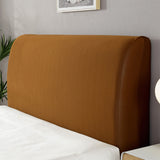 Elastic Bedhead Cover Headboard Bed Head Protection Cover L -Brown