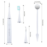 Sonic Electric Oral Scaler Tartar Plaque Stain Remover Teeth Whitening Cleaner Green