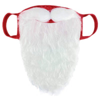 Santa Claus Hat and Beard Face Cover Kit Christmas Facial Scarf Cosplay Party Costume