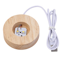 3D Glass LED Light Solar System Ball with Stand Base Style 2