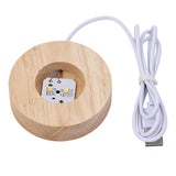 3D Glass LED Light Solar System Ball with Stand Base Style 2
