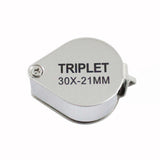 Set of 2Pack Pocket Jewellers Eye Loupe Magnifier Jewelry Magnifying Glass 30x 21mm