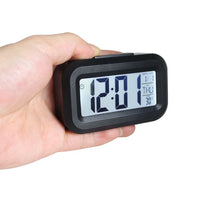 Digital Bedside LED Snooze Alarm Clock Desktop Clocks Black