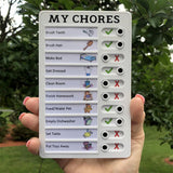 My Chores Chart Memo Board Household Checklist To Do List Planner Notes
