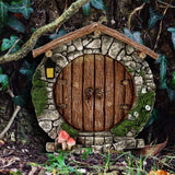 Set of 6pcs Miniature Fairy Door for Tree Outdoor Garden Decoration Fairy House Style 2