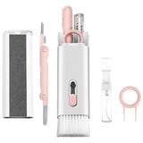 7 in 1 Multifunction Cleaner Kit for Airpod Keyboard Cleaning Soft Brush Pink