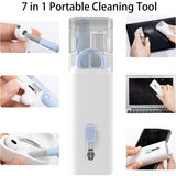 7 in 1 Multifunction Cleaner Kit for Airpod Keyboard Cleaning Soft Brush Blue
