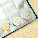 240 Coin Storage Holders Collection Storage Collecting Money Penny Pockets Album Book Green