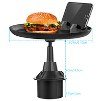 Universal Car Cup Holder Food Tray Auto Cellphone Mount Stand -Style 2