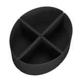 Slow Cooker Divider Liner Reusable Cooking Liner Leakproof Silicone Slow Cooker Divider for 6 Quart Pot Black