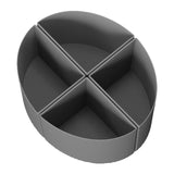 Slow Cooker Divider Liner Reusable Cooking Liner Leakproof Silicone Slow CookerDivider for 6 Quart Pot Grey
